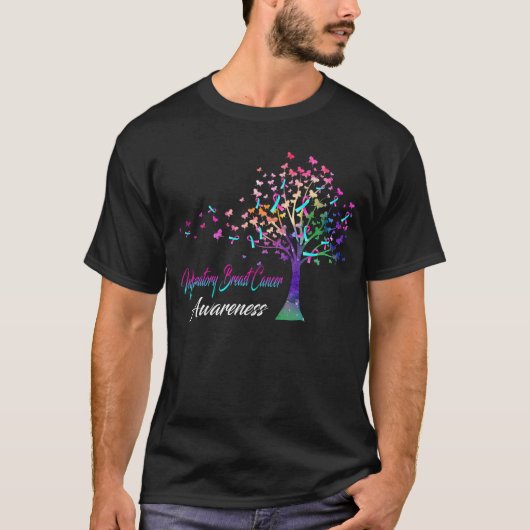 Lint Tree inflammatoire borstkankerbewustwording T-shirt (Voorkant)