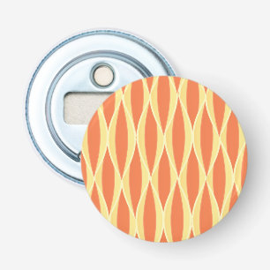 Lint uit de middeleeuwen - oranje en geel button flesopener