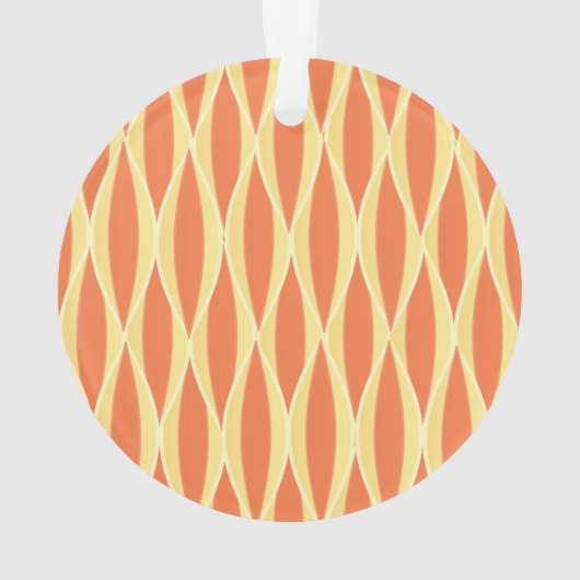 Lint uit de middeleeuwen - oranje en geel ornament (achterkant)