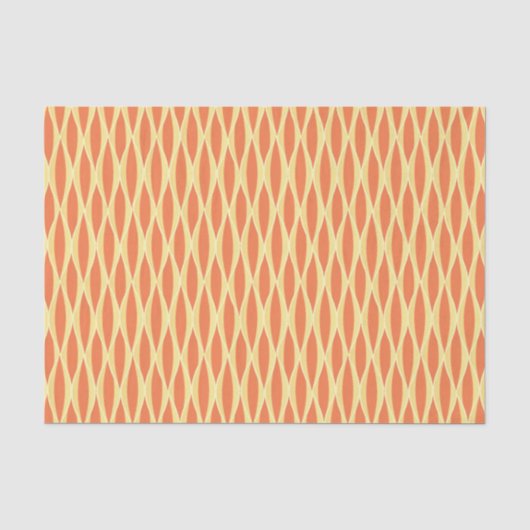 Lint uit de middeleeuwen - oranje en geel tissuepapier (Voorkant)