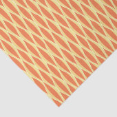 Lint uit de middeleeuwen - oranje en geel tissuepapier (Detail)