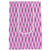 Lint uit de middeleeuwen - roze en grijs / grijs medium cadeauzakje (Achterkant)