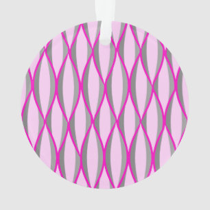 Lint uit de middeleeuwen - roze en grijs / grijs ornament