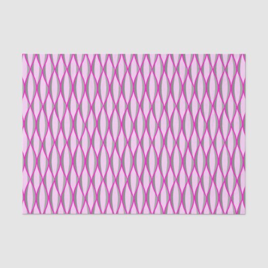 Lint uit de middeleeuwen - roze en grijs / grijs tissuepapier (Voorkant)