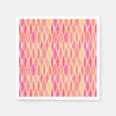 Lint uit de middeleeuwen - roze, koraal en goud servetten (Voorkant)