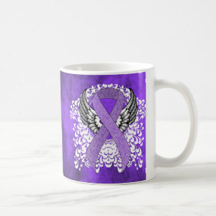 Lint van de Bewustheid van de lavender met Wings Koffiemok