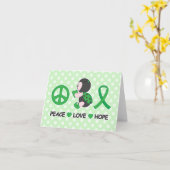 Lint van de Voorlichting van de Hoop van de Liefde Kaart (Gele Bloem)