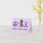 Lint van de Voorlichting van de Hoop van de Liefde Kaart (Gele Bloem)