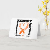 Lint van het Hart van Kanker van de nier het Kaart (Gele Bloem)