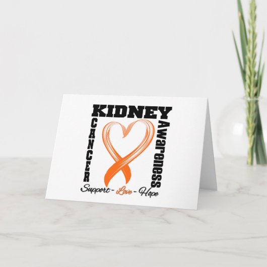 Lint van het Hart van Kanker van de nier het Kaart (Voorkant)