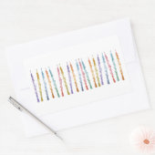 Lint van hobo's rechthoekige sticker (Envelop)