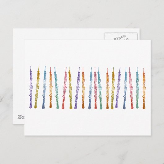 Lint van oboes briefkaart (Voorkant / Achterkant)