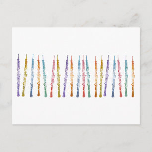 Lint van oboes briefkaart