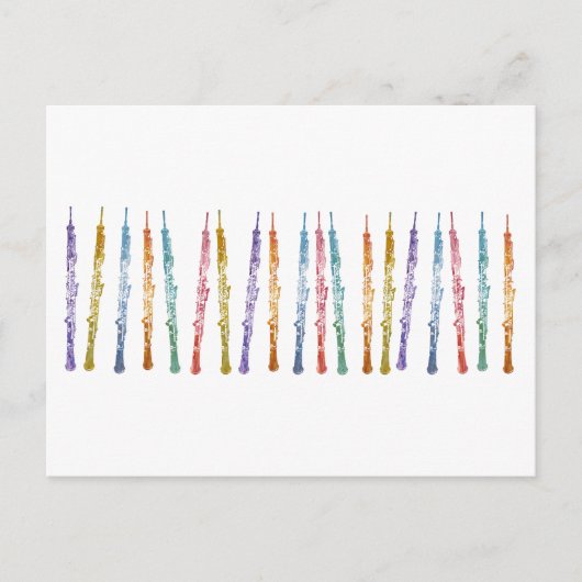 Lint van oboes briefkaart (Voorkant)