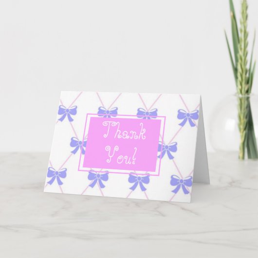 Lint Verjaardag Dankkaart Bedankkaart (Voorkant)