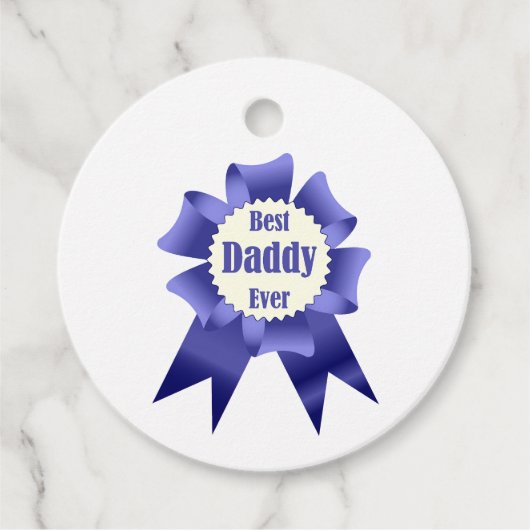 Lint voor beste daddy ooit winnaar voor vader bedankjes labels (Voorkant)