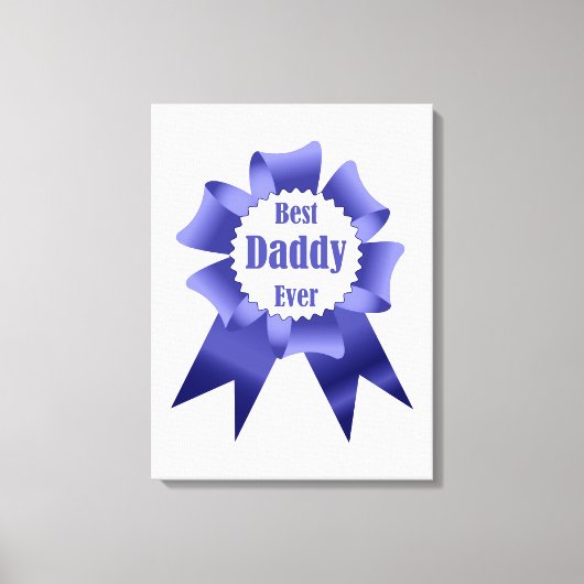 Lint voor beste daddy ooit winnaar voor vader canvas afdruk (Voorkant)