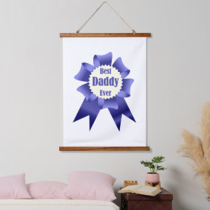 Lint voor beste daddy ooit winnaar voor vader hangend wandkleed