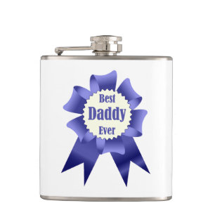 Lint voor beste daddy ooit winnaar voor vader heupfles