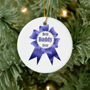 Lint voor beste daddy ooit winnaar voor vader keramisch ornament