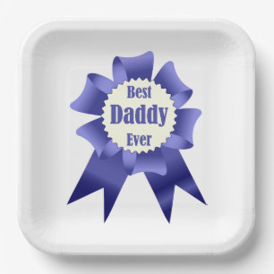 Lint voor beste daddy ooit winnaar voor vader papieren bordje