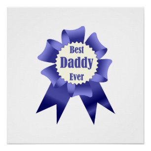 Lint voor beste daddy ooit winnaar voor vader perfect poster