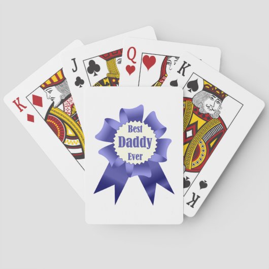 Lint voor beste daddy ooit winnaar voor vader pokerkaarten (Achterkant)