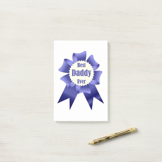 Lint voor beste daddy ooit winnaar voor vader post-it® notes (Op bureau)