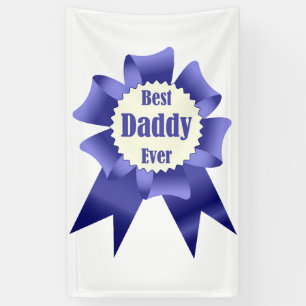 Lint voor beste daddy ooit winnaar voor vader spandoek