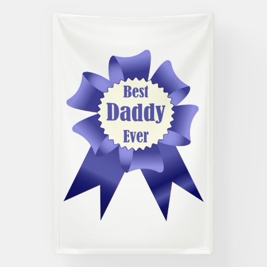 Lint voor beste daddy ooit winnaar voor vader spandoek (Verticaal)