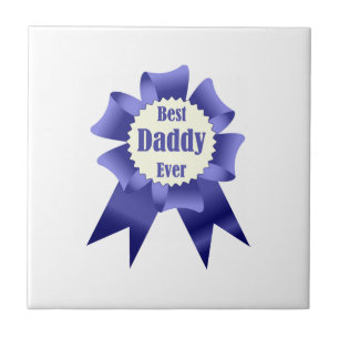 Lint voor beste daddy ooit winnaar voor vader tegeltje