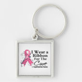lint voor de kuur - borstkanker sleutelhanger (Voorkant)