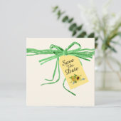 Lint voor elke gelegenheid en zonnebloemen uitnodi kaart (Staand voorkant)