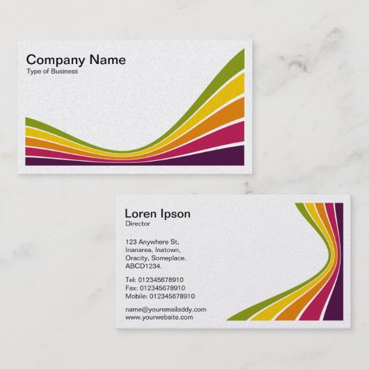 Lint Wave - Kleuren 03b Visitekaartje (Voorkant / Achterkant)