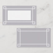 Lint: Wedding Place Cards: Visitekaartje Plaatskaartje (Voorkant / Achterkant)