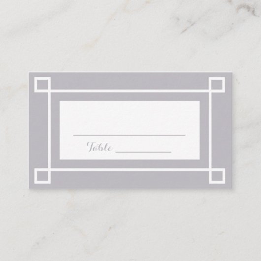 Lint: Wedding Place Cards: Visitekaartje Plaatskaartje (Voorkant)