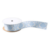 Lint wit en blauw Damask Pattern (Spoel)