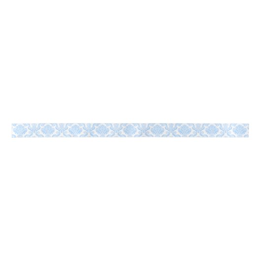 Lint wit en blauw Damask Pattern (Voorkant)