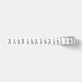 Lint - Witte Pluimstaart 3,8cm breed (Voorkant)