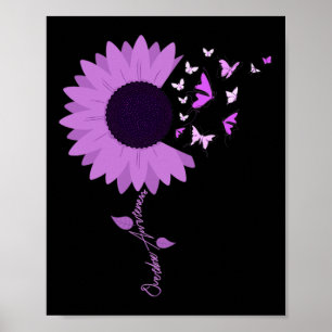 Lint Zonnebloemvlinder Overdosis Awareness Mont Poster