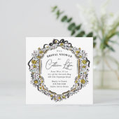  lint Zwart Geel Rose Vrijgezellenfeest Kaart (Staand voorkant)