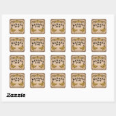 Lintbanner - Vintage Bananenjam Etiket Sticker (Vel)