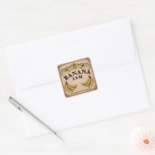 Lintbanner - Vintage Bananenjam Etiket Sticker (Envelop)
