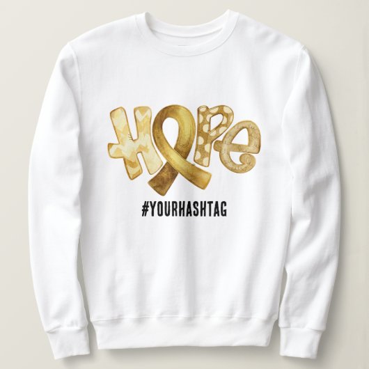 Lintbewustzijnslinger Gepersonaliseerde Hashtag Trui (Design voorkant)