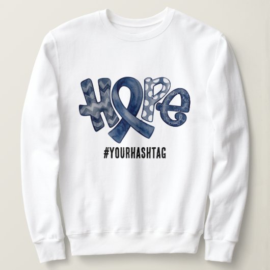 Lintbewustzijnslinger Gepersonaliseerde Hashtag Trui (Design voorkant)