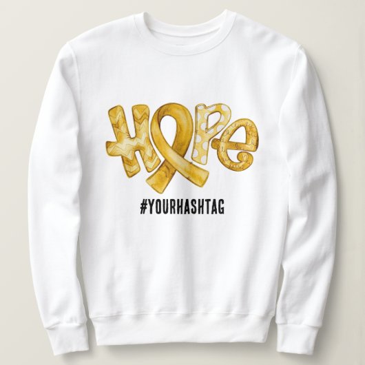 Lintbewustzijnslinger Gepersonaliseerde Hashtag Trui (Design voorkant)