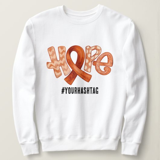 Lintbewustzijnslinger Gepersonaliseerde Hashtag Trui (Design voorkant)