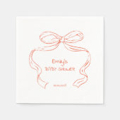 Lintboog - Baby Girl Douche Servetten (Voorkant)