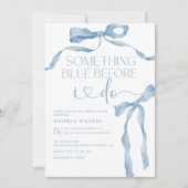 lintboog | Blauw-wit Vrijgezellenfeest Kaart (Voorkant)