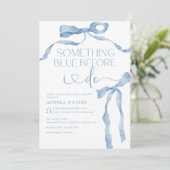 lintboog | Blauw-wit Vrijgezellenfeest Kaart (Staand voorkant)